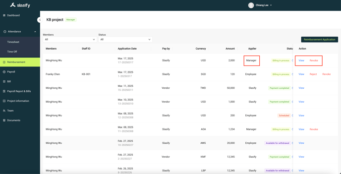 Billing in process_manager