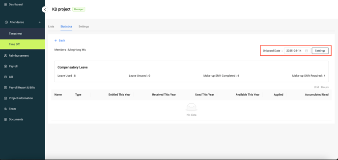 Onboarding Date